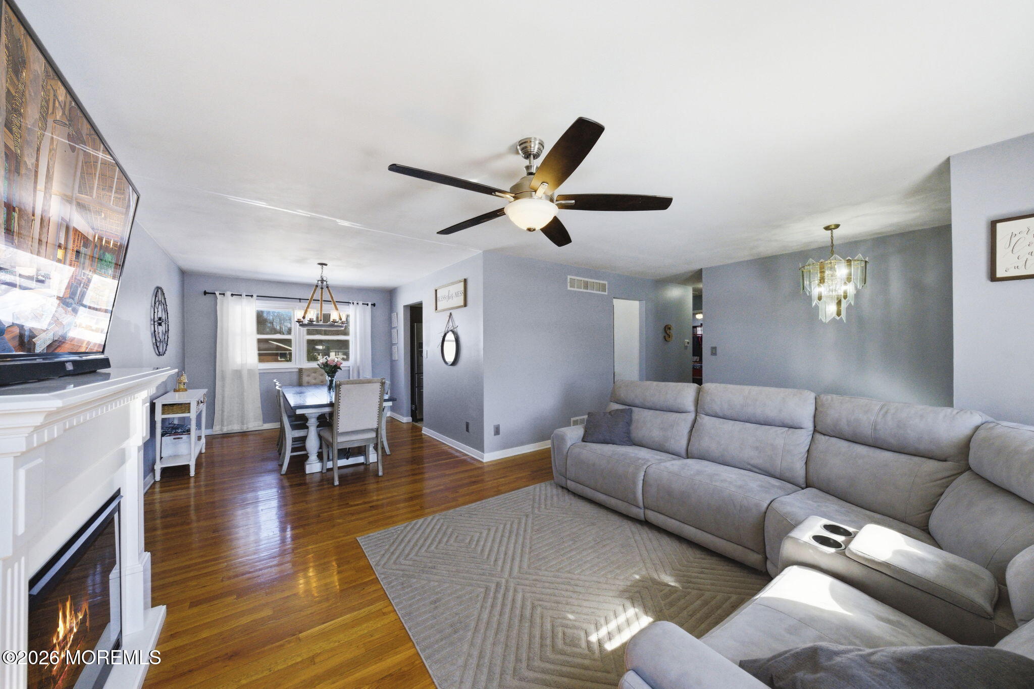 1427 Seminole Road North Brunswick, NJ 08902 - Photo 24 of 45 a living room with furniture and view of kitchen