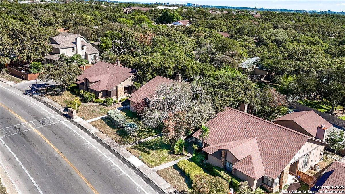 9308 Dover Ridge San Antonio, TX 78250 - Photo 33 of 41 an aerial view of house with yard