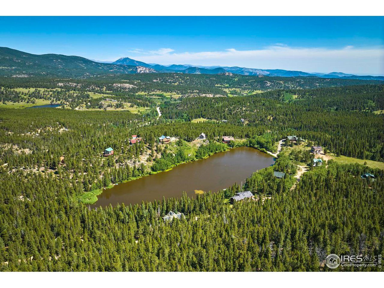 0 Pine Cone Circle Ward, CO 80481 - Photo 9 of 23 a view of a city with mountains in the background