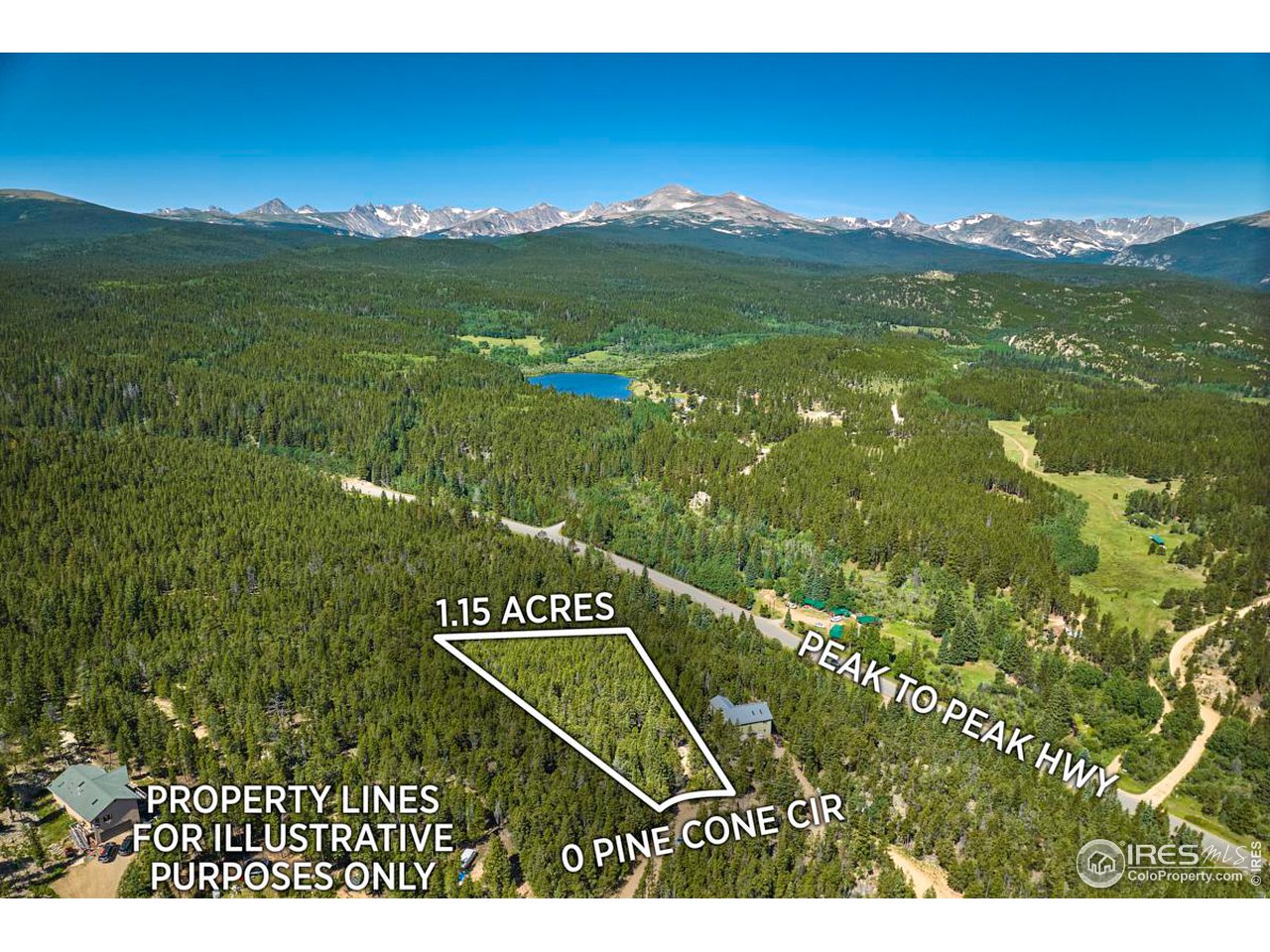 0 Pine Cone Circle Ward, CO 80481 - Photo 10 of 23 a view of a lush green hillside and a houses