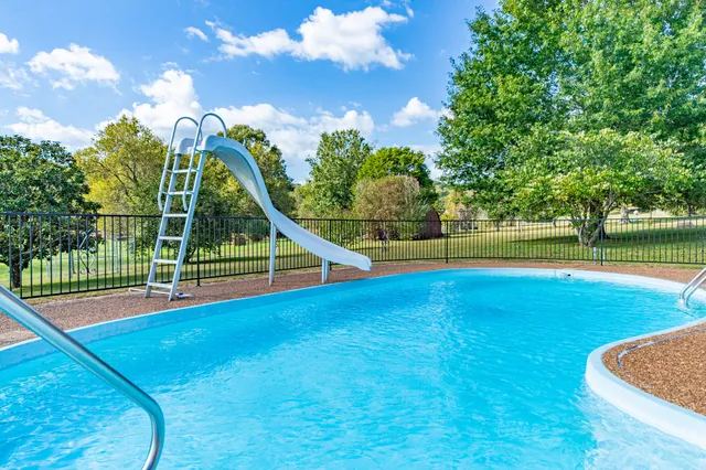 a view of a small yard