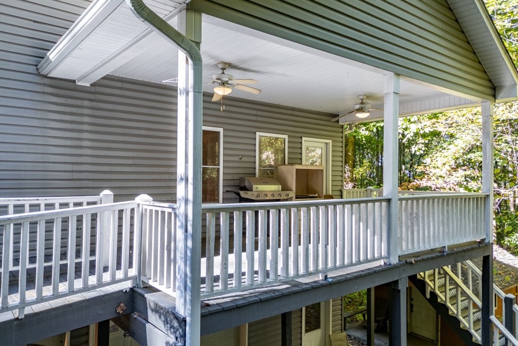 7 Spring Road Blairsville, GA 30512 - Photo 35 of 56 a view of a wooden deck