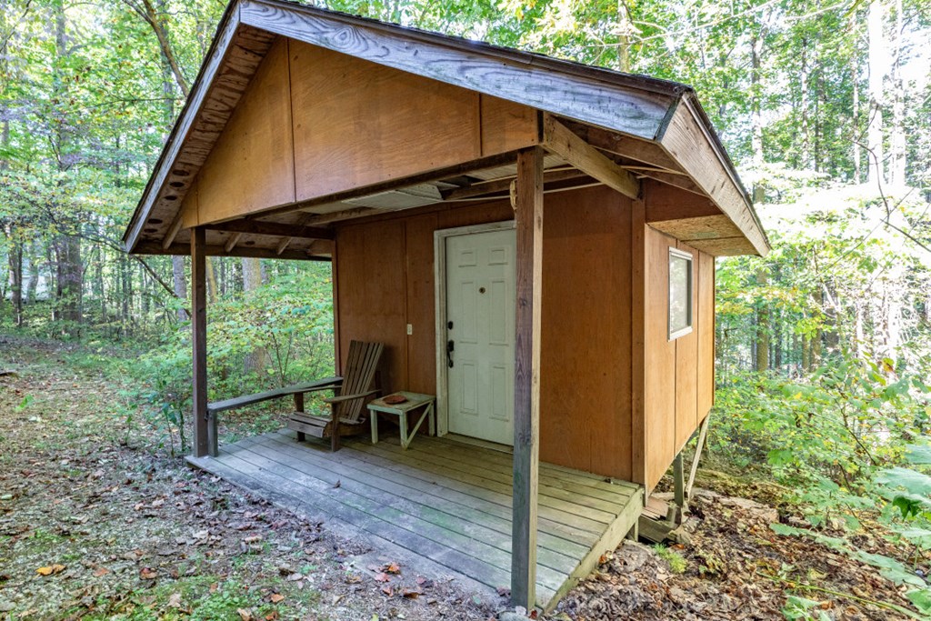 7 Spring Road Blairsville, GA 30512 - Photo 37 of 56 a view of backyard with large trees and a small yard