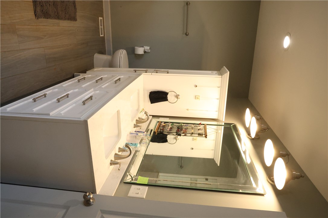 5381 Olden Porter Road Pendleton, SC 29670 - Photo 17 of 31 This primary bathroom features a dual vanity with ample storage and sleek finishes.