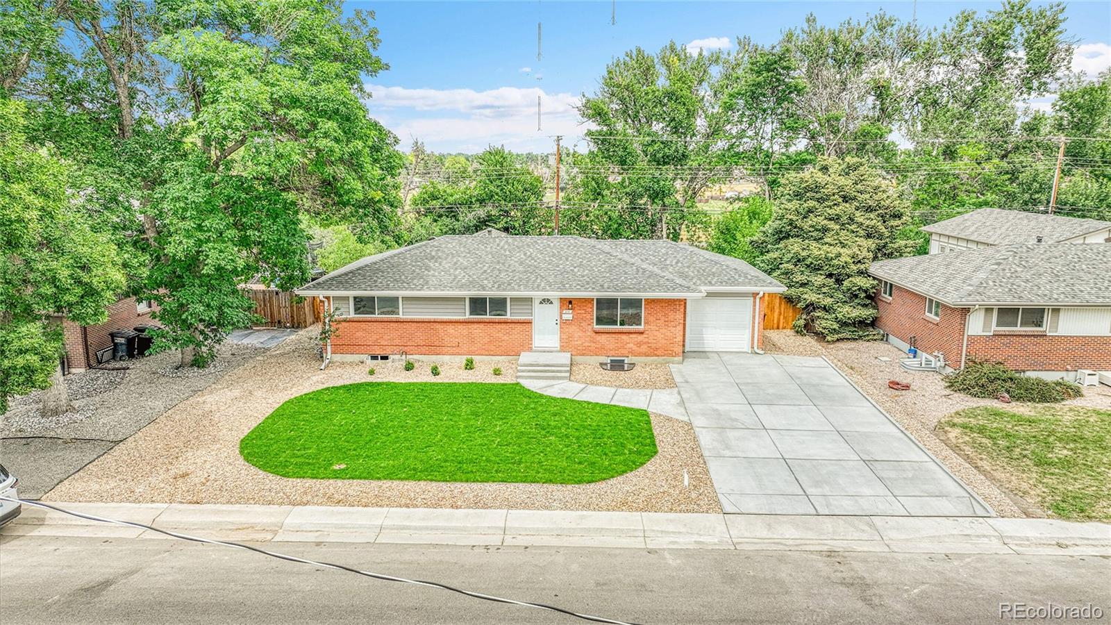 215 East Panama Drive Centennial, CO 80121 - Photo 45 of 50 an aerial view of a house with a garden