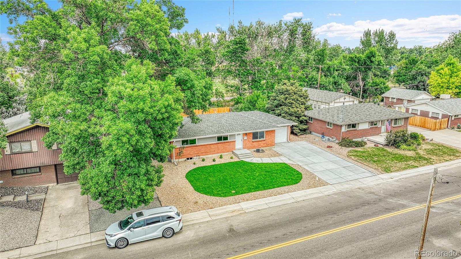 215 East Panama Drive Centennial, CO 80121 - Photo 47 of 50 an aerial view of a house with yard swimming pool and outdoor seating