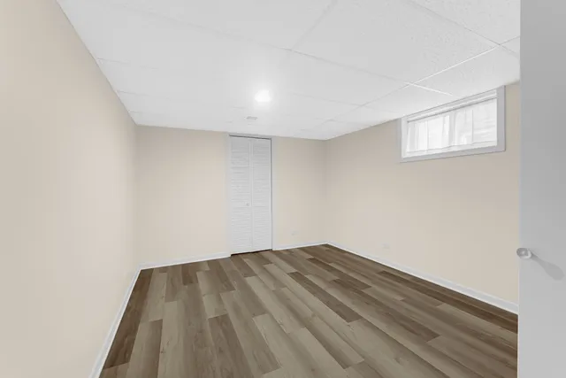 wooden floor in a room