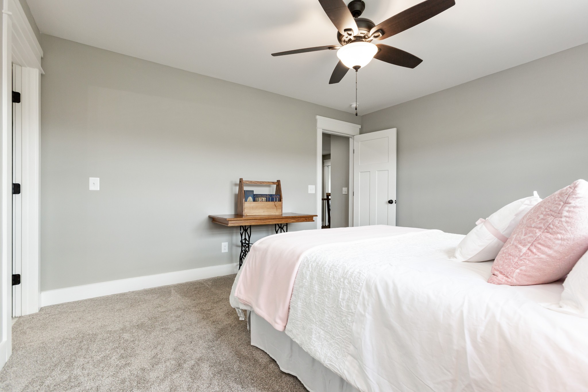 459 Halltown Road Portland, TN 37148 - Photo 29 of 42 a bedroom with a bed and a ceiling fan