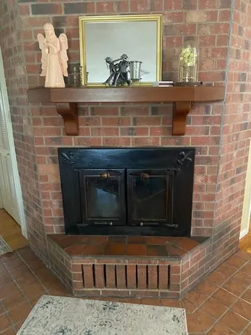 a bedroom with a bed and a walk in closet