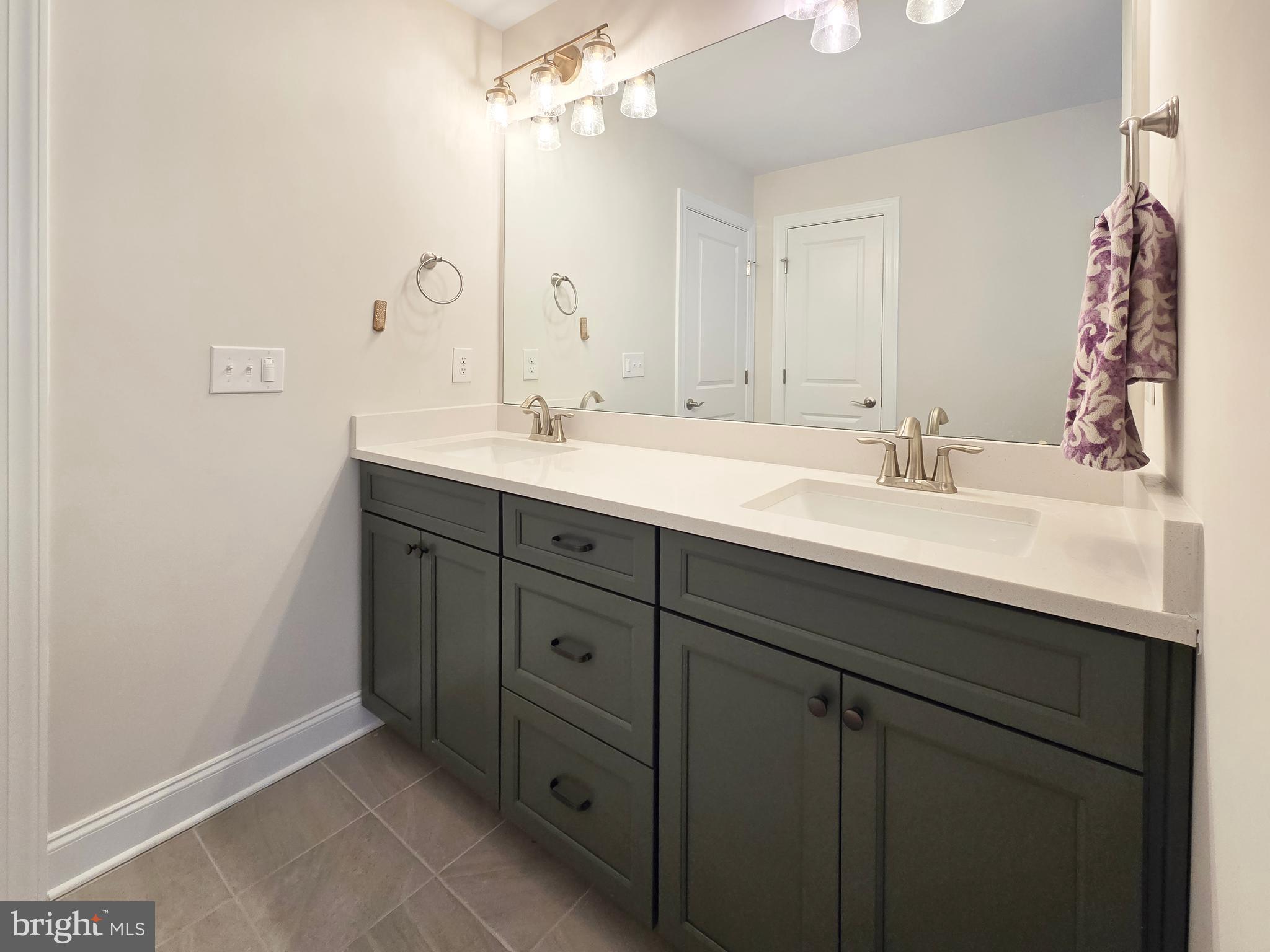 33768 Catching Cove Lewes, DE 19958 - Photo 36 of 69 a bathroom with a double vanity sink and mirror