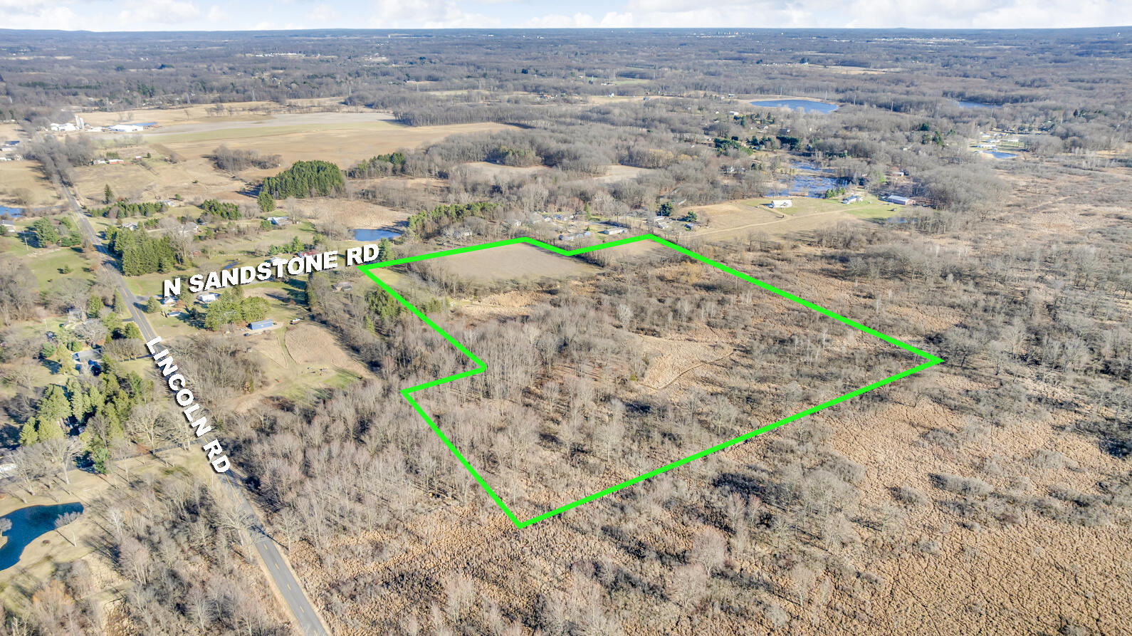 Vl North Sandstone Road Jackson, MI 49201 - Photo 2 of 5 N Sandstone Rd (VL - Aerials) - 1