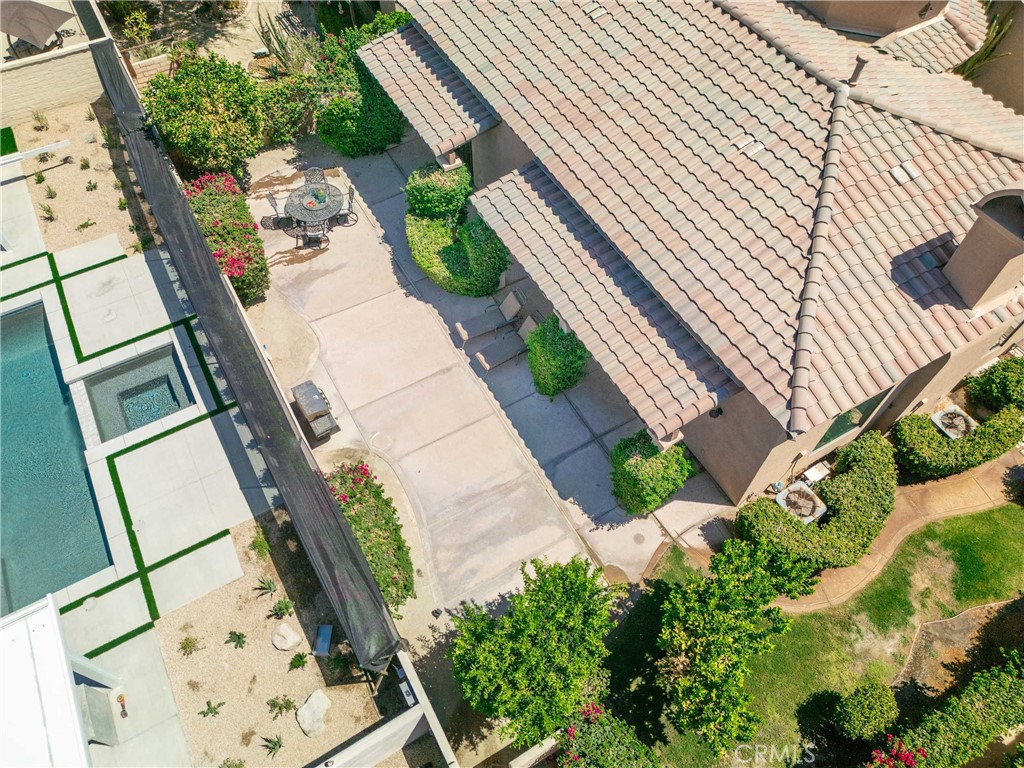 57721 Santa Rosa Trail La Quinta, CA 92253 - Photo 67 of 68 a aerial view of a house with wooden stairs