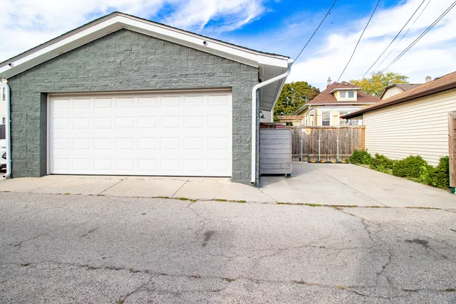 an aerial view of multiple houses