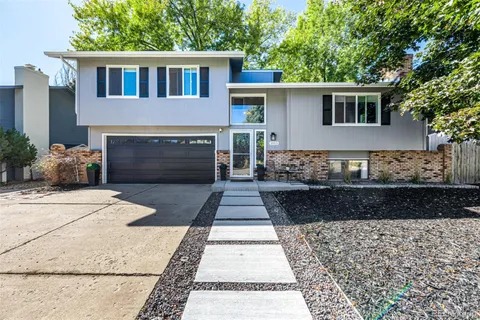 a front view of a house