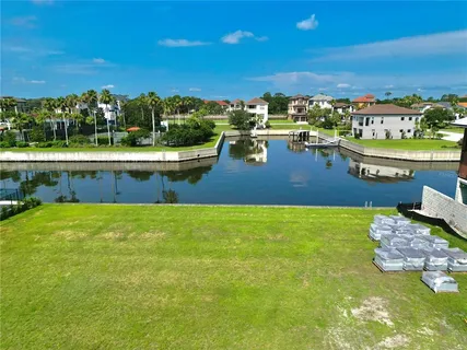 a view of a swimming pool and lake view