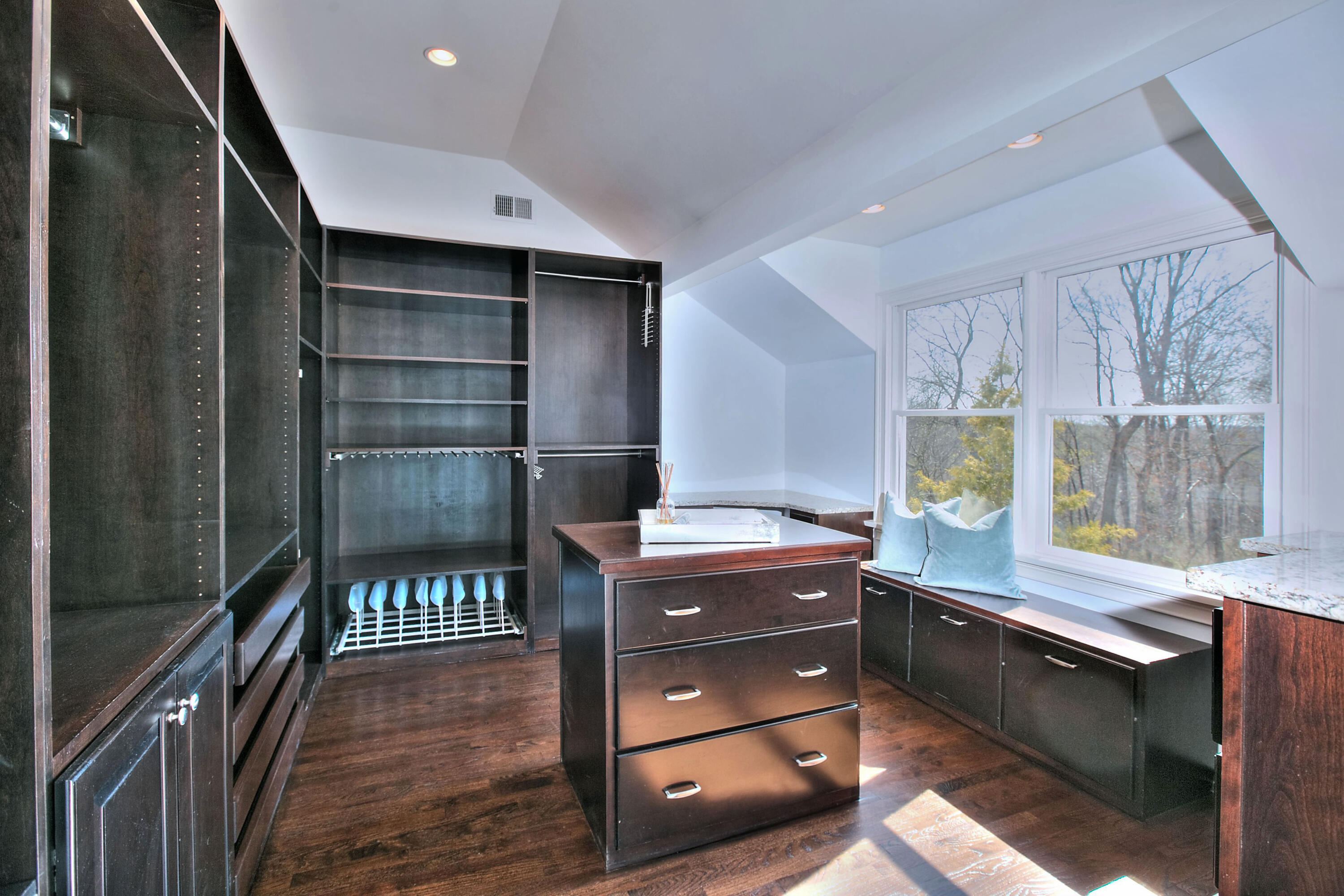 970 Ponus Ridge Road New Canaan, CT 06840 - Photo 20 of 39 a kitchen with stainless steel appliances granite countertop a stove a sink and a refrigerator