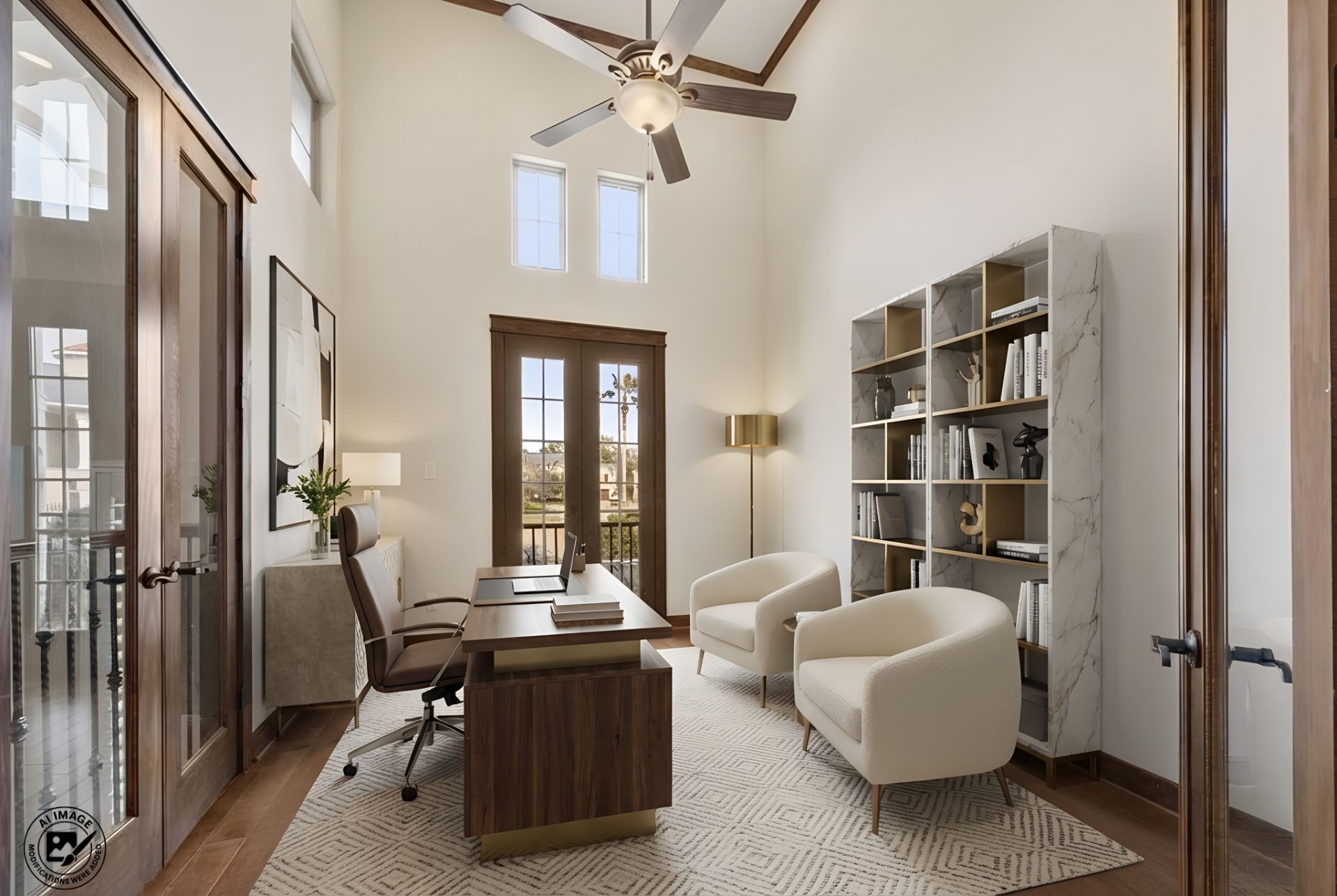 6515 Fraser Point Spring, TX 77379 - Photo 18 of 39 a view of a workspace with furniture and a window
