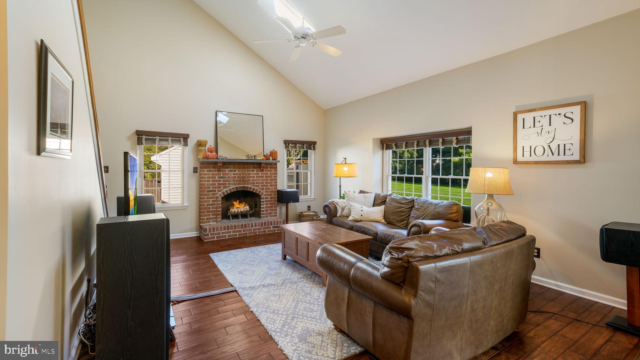 84 Brinker Drive Doylestown, PA 18901 - Photo 22 of 52 Family Room w/Fireplace and Vaulted Ceiling
