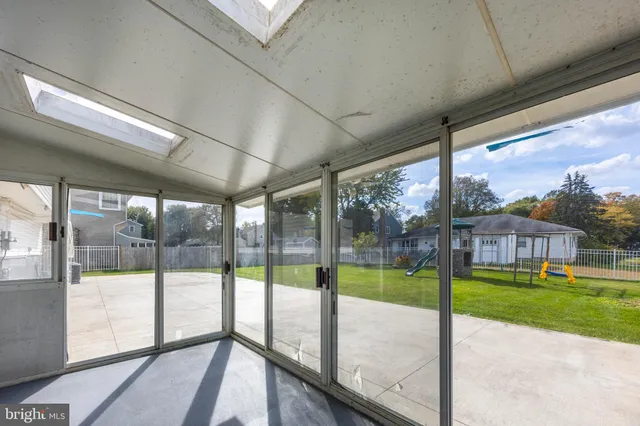 a view of a building from a yard