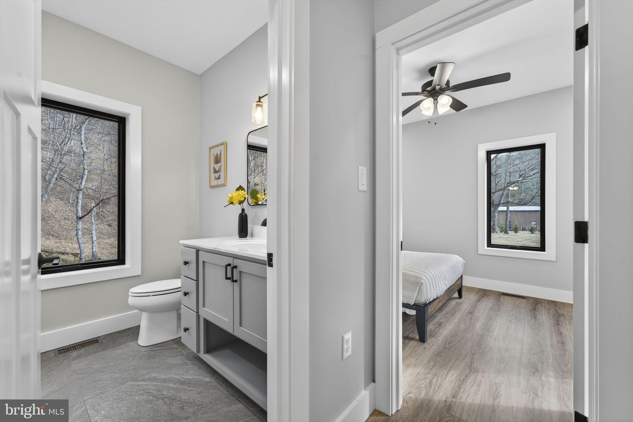 1956 Dove Hollow Road Mathias, WV 26812 - Photo 46 of 113 Main Level bedroom and full bathroom
