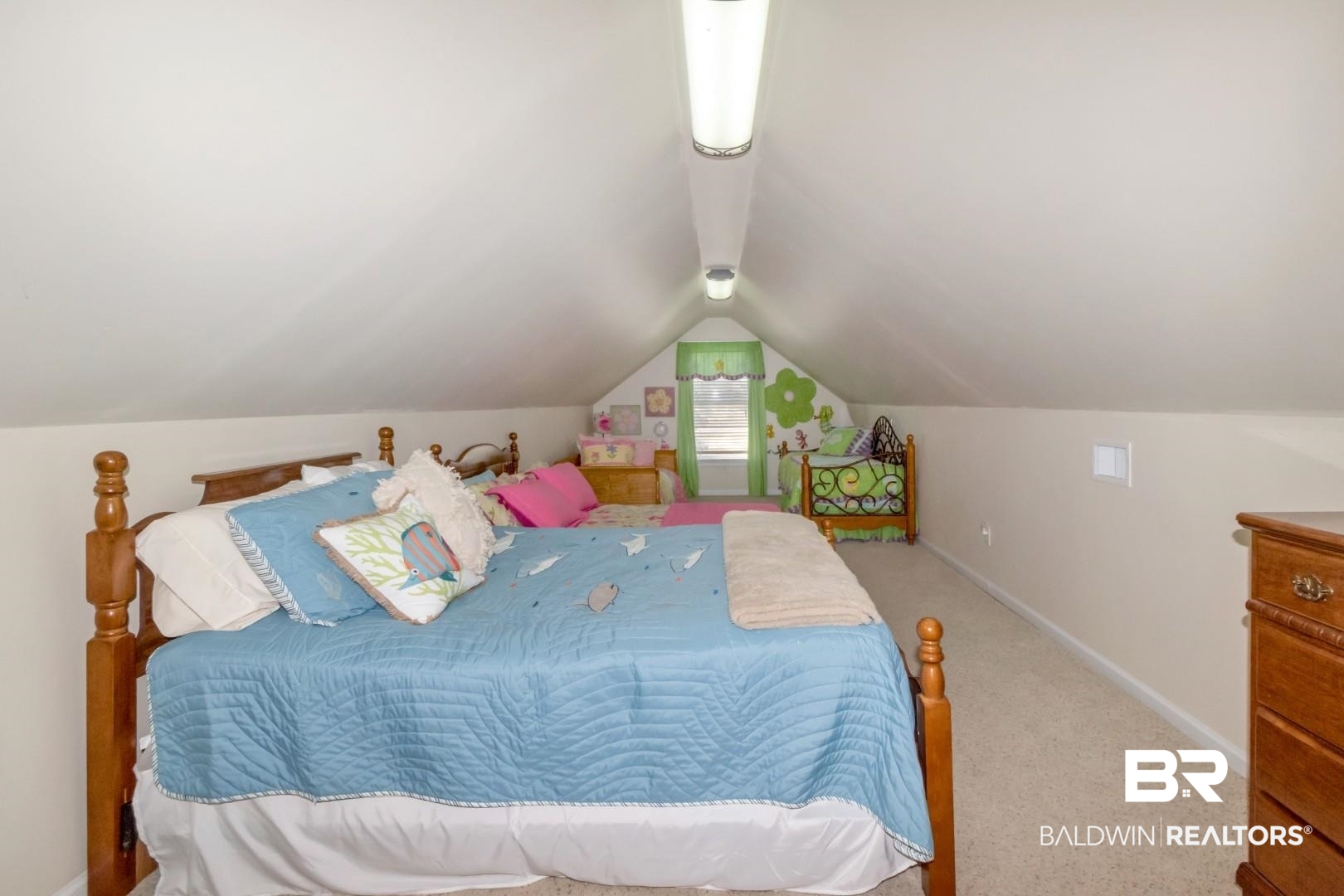 9905 Carnoustie Court Foley, AL 36535 - Photo 22 of 31 Bedroom with vaulted ceiling and carpet