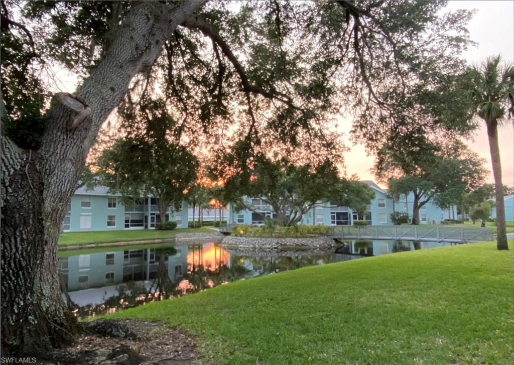 137 Wading Bird Circle, Unit F101 Naples, FL 34110 - Photo 13 of 16 a view of a lake with houses and trees