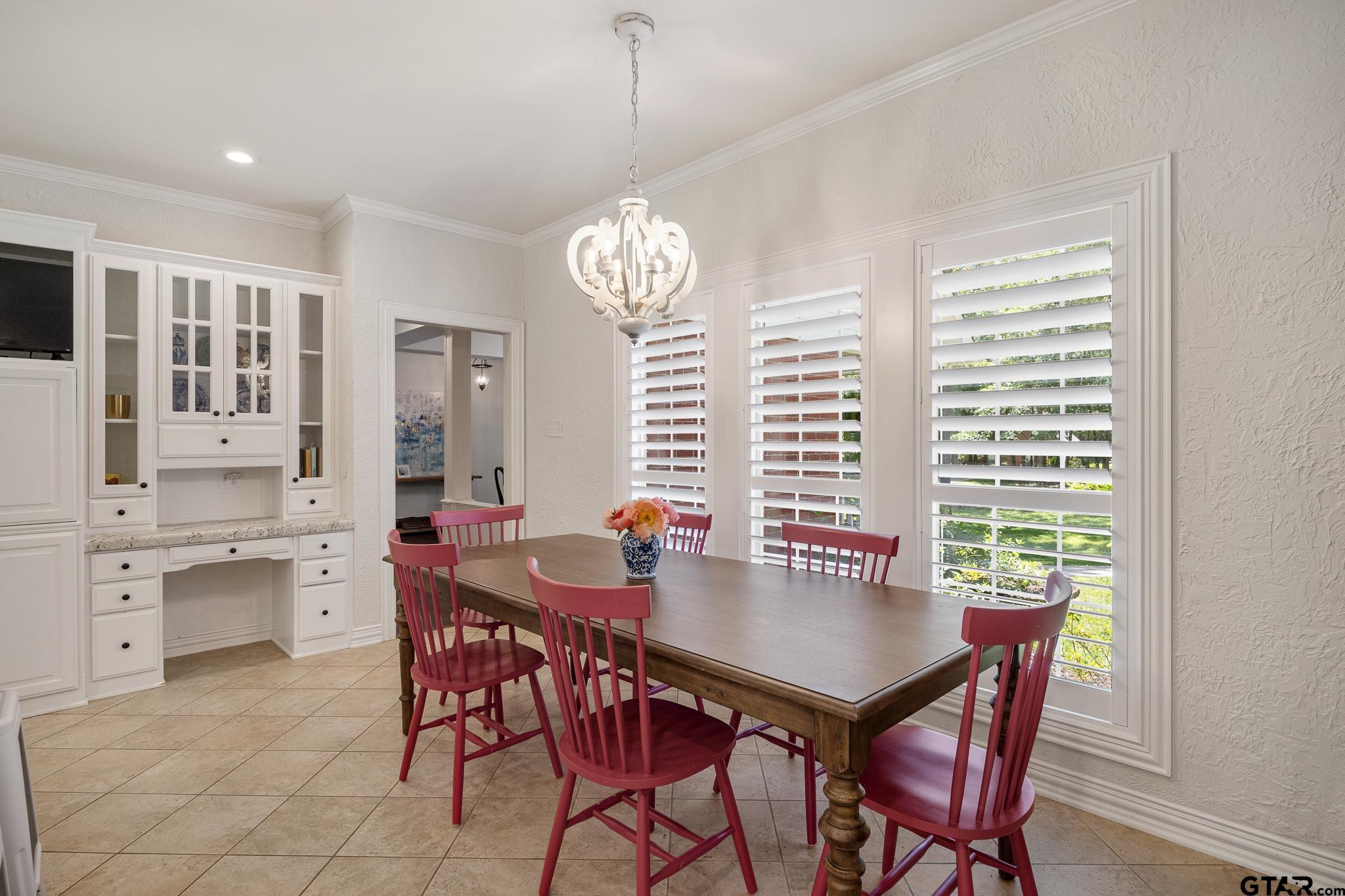 18076 Deer Trail Flint, TX 75762 - Photo 24 of 46 a view of a dining room with furniture window and wooden floor