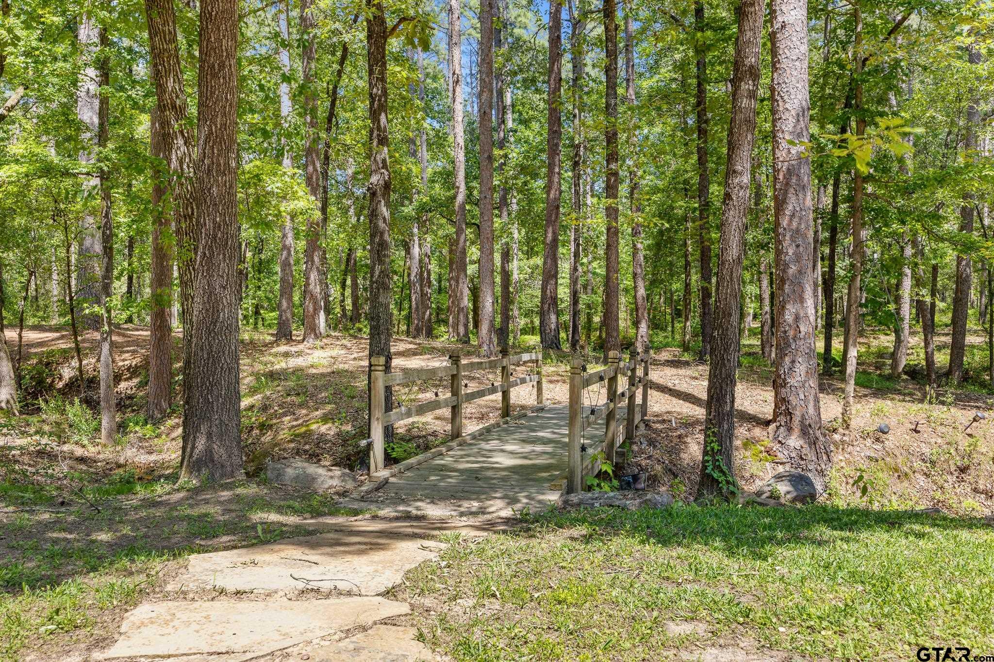 18076 Deer Trail Flint, TX 75762 - Photo 41 of 46 a view of outdoor space with deck and trees