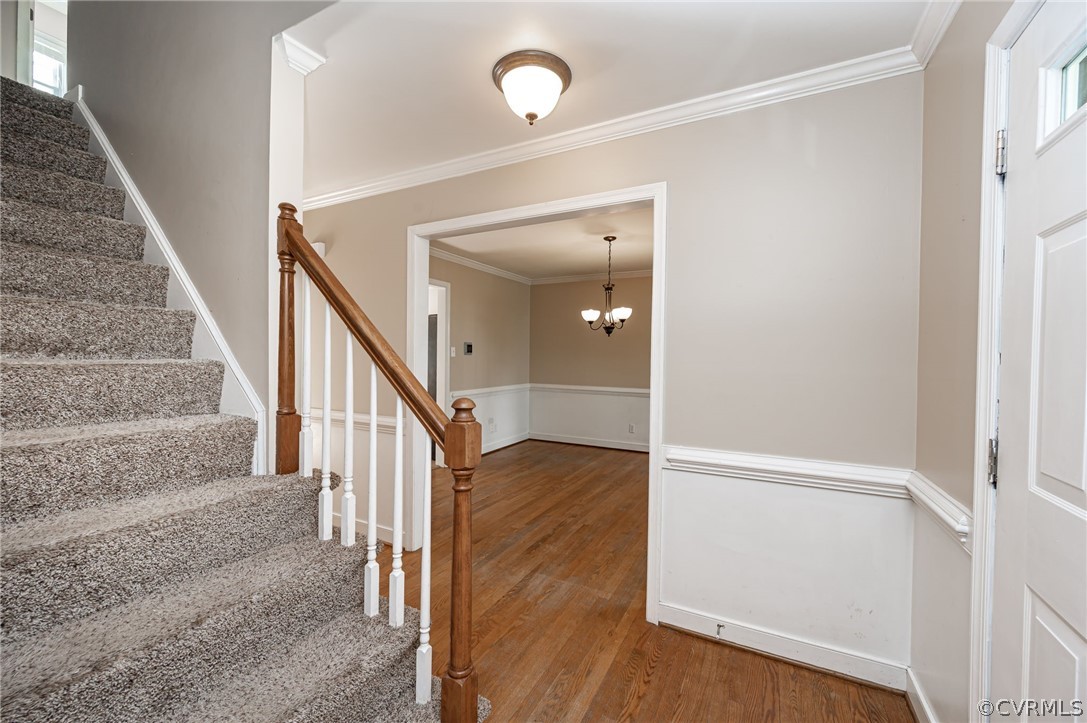 5427 Standing Oak Road Midlothian, VA 23112 - Photo 7 of 33 a view of entryway with wooden floor