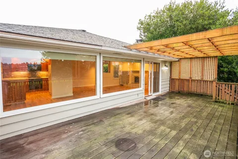 a view of water fountain in front of building