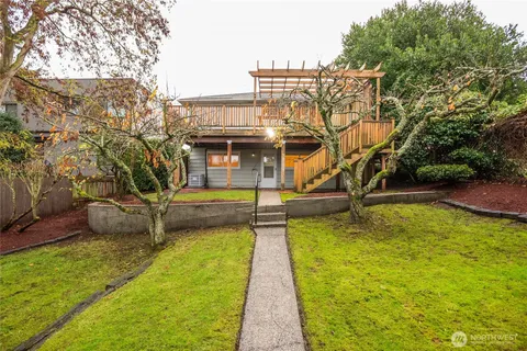 an aerial view of multiple house