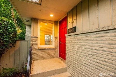 a view of front door