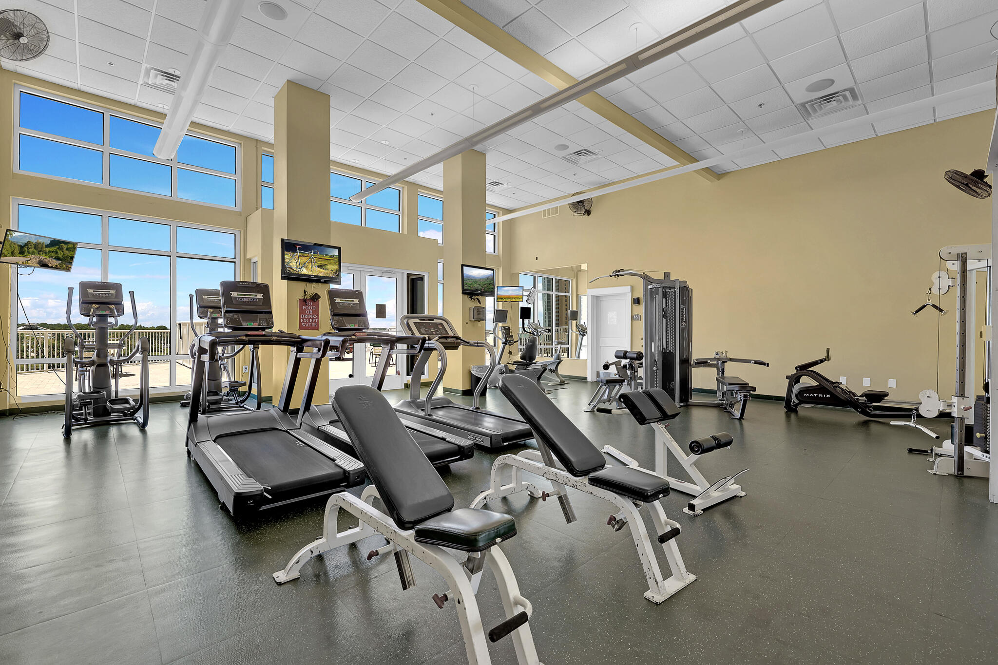 11800 Front Beach Road, Unit 2408 Panama City Beach, FL 32407 - Photo 37 of 42 a view of a room with gym equipment
