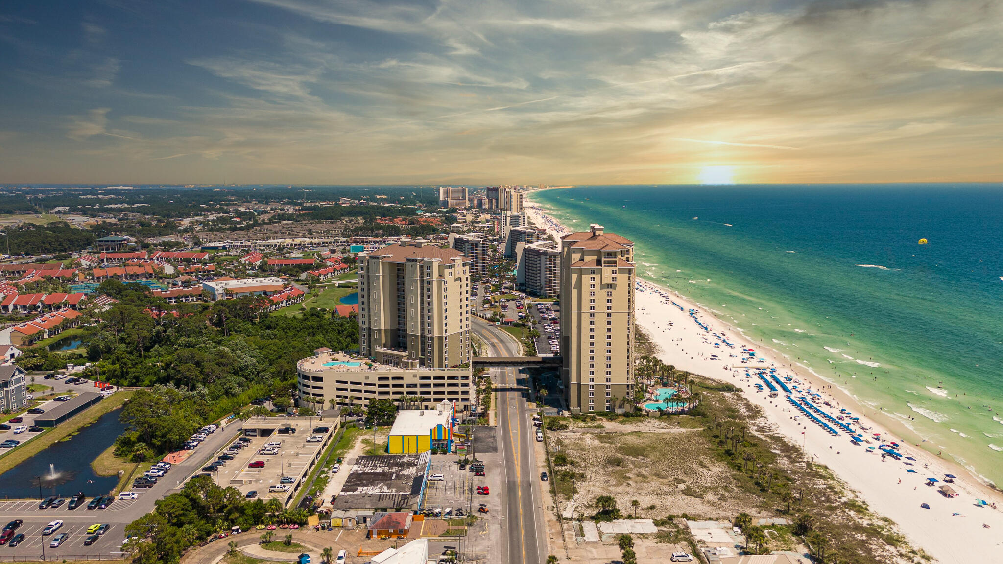 11800 Front Beach Road, Unit 2408 Panama City Beach, FL 32407 - Photo 40 of 42 a view of a city with an ocean view