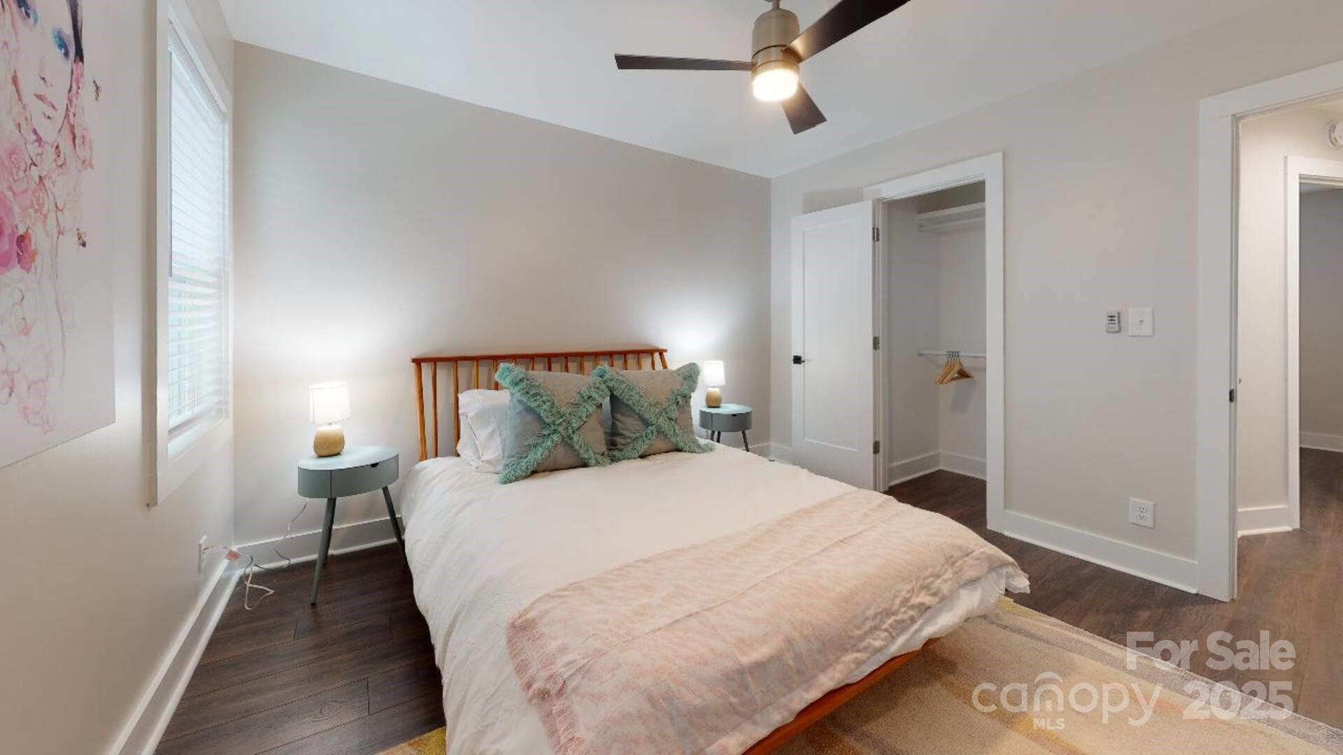 1909 Pegram Street Charlotte, NC 28205 - Photo 7 of 48 a bedroom with a bed and a mirror