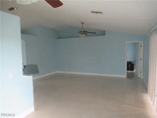 a view of an empty room