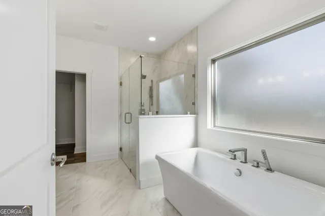 a view of small space with racks on the wall