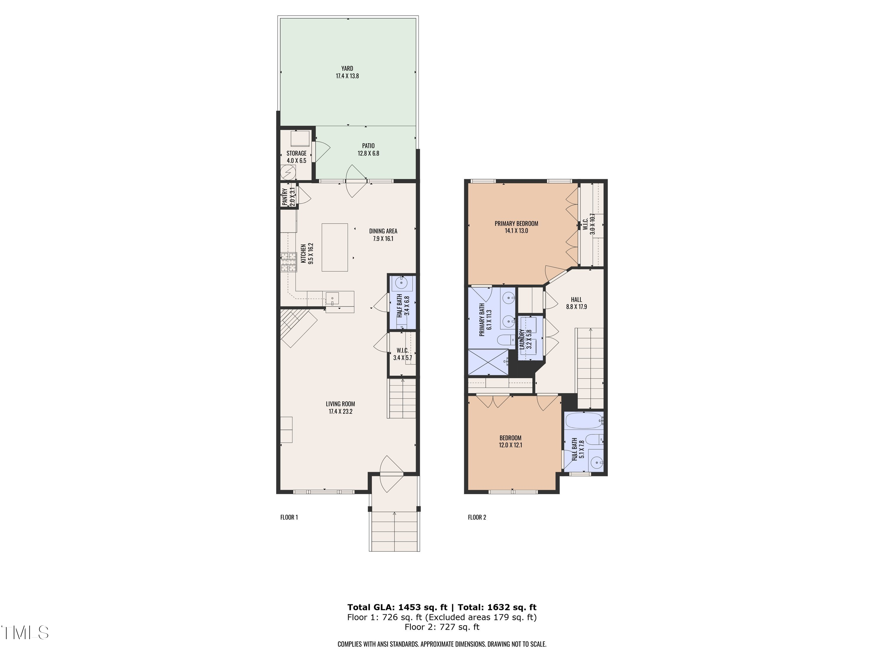 540 Ledbetter Court Raleigh, NC 27608 - Photo 39 of 40 a picture of a floor plan