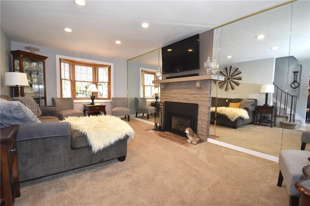 541 Haverhill Road Pittsburgh, PA 15228 - Photo 6 of 28 a living room with furniture fireplace and flat screen tv