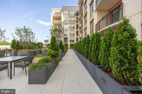 a view of a patio