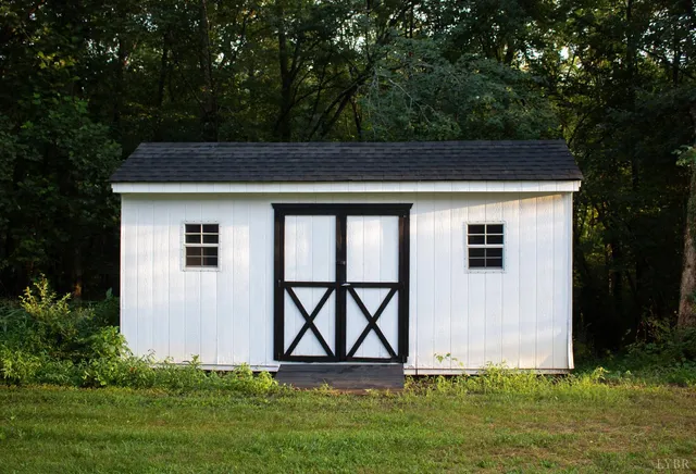 a house with a tree in a yard
