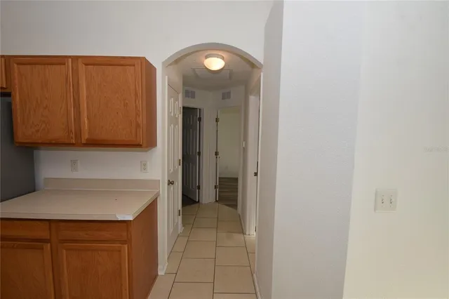 a view of a hallway with a elevator