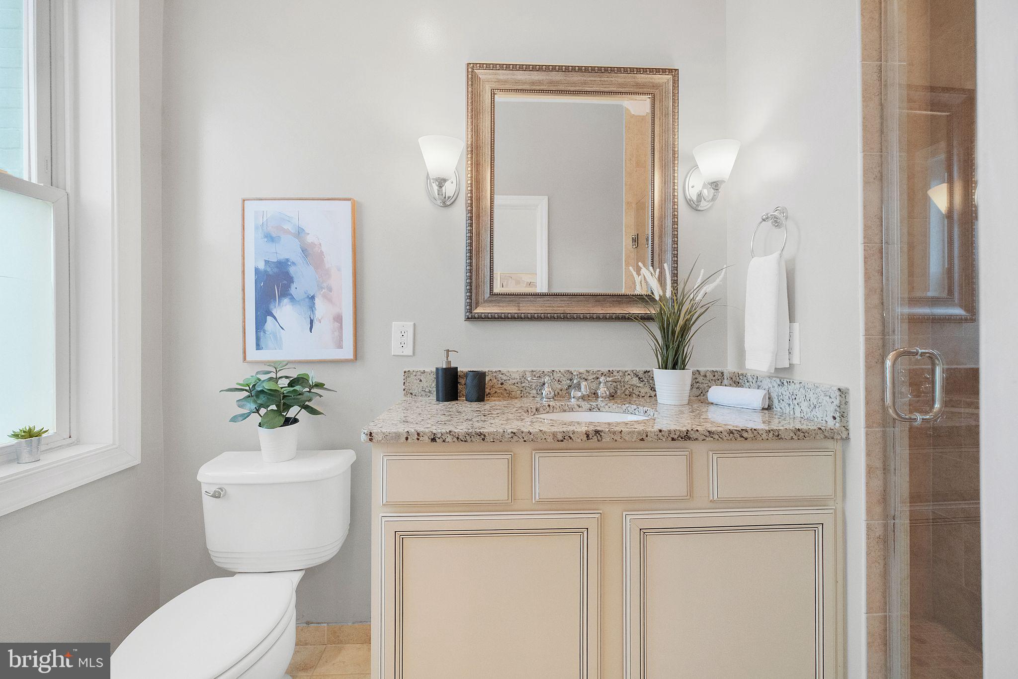 2803 North Capitol Street Northeast Washington, DC 20002 - Photo 19 of 37 Ensuite Full Bath w/ Spa Style Walk In Shower