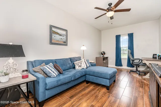 a room with furniture and a window