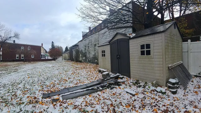 a backyard of a house