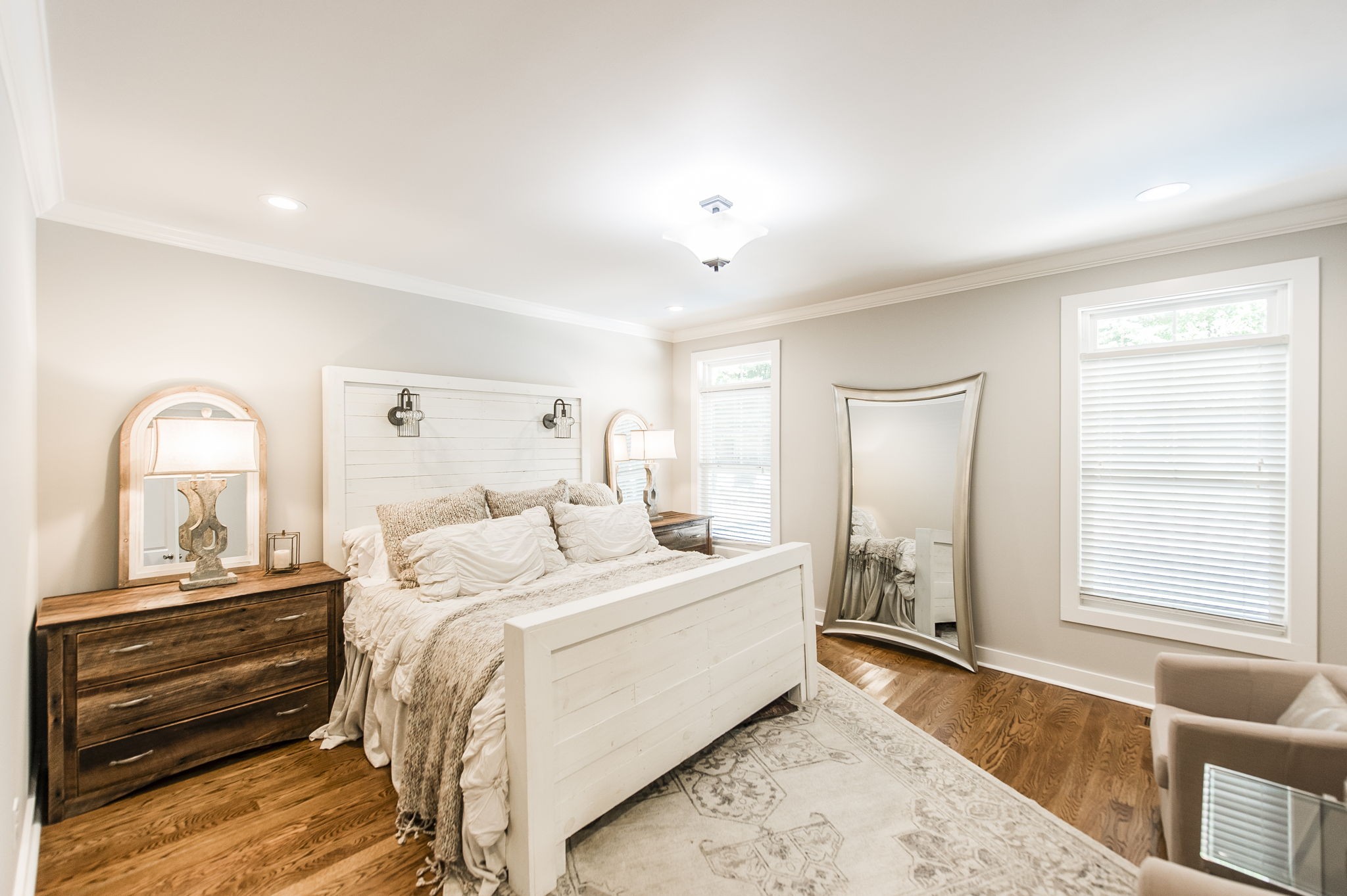 1956 Lake Road Greenbrier, TN 37073 - Photo 27 of 70 a large bedroom with a bed and wooden floor