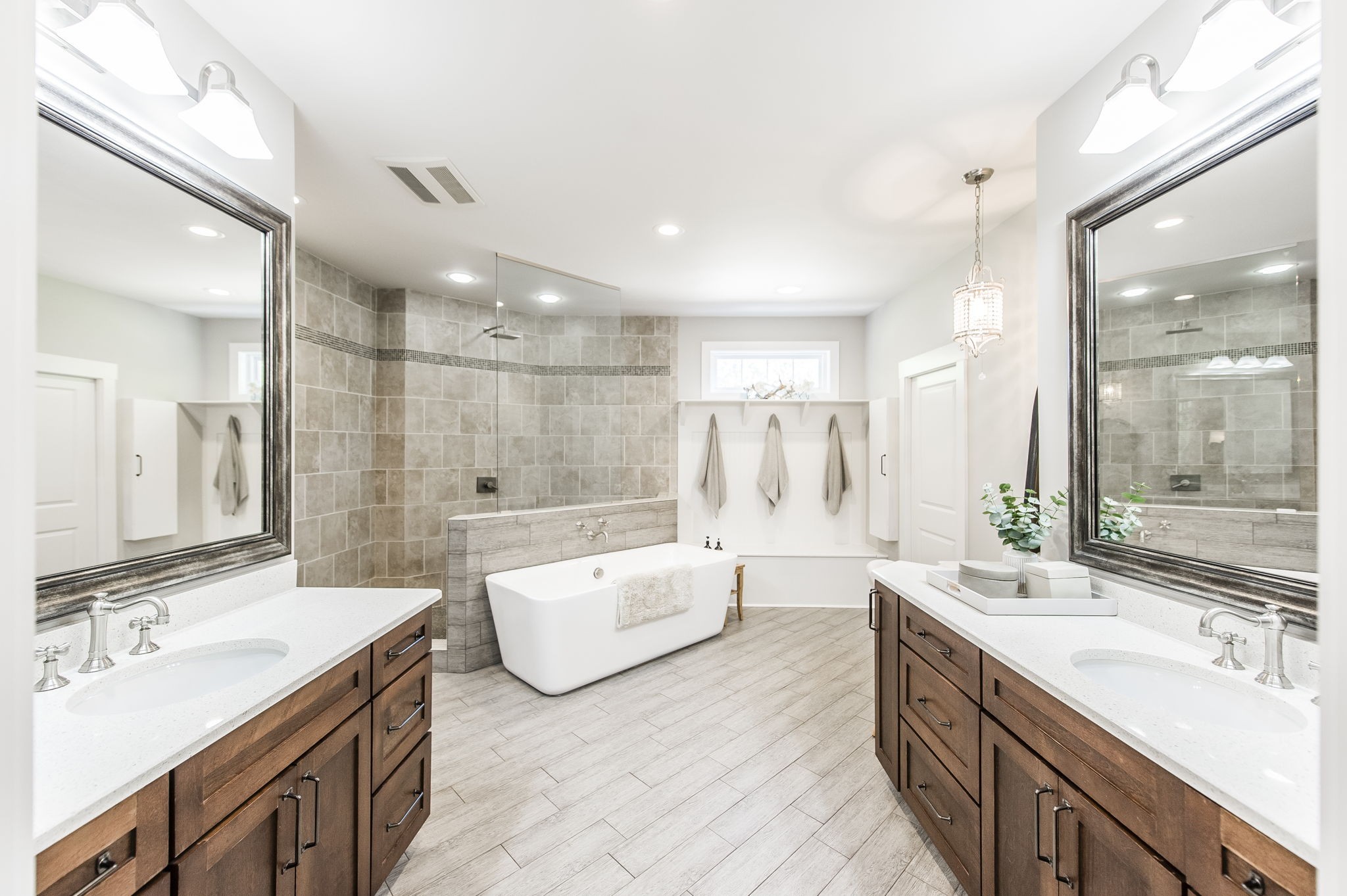 1956 Lake Road Greenbrier, TN 37073 - Photo 30 of 70 a spacious bathroom with a double vanity sink mirror double and shower