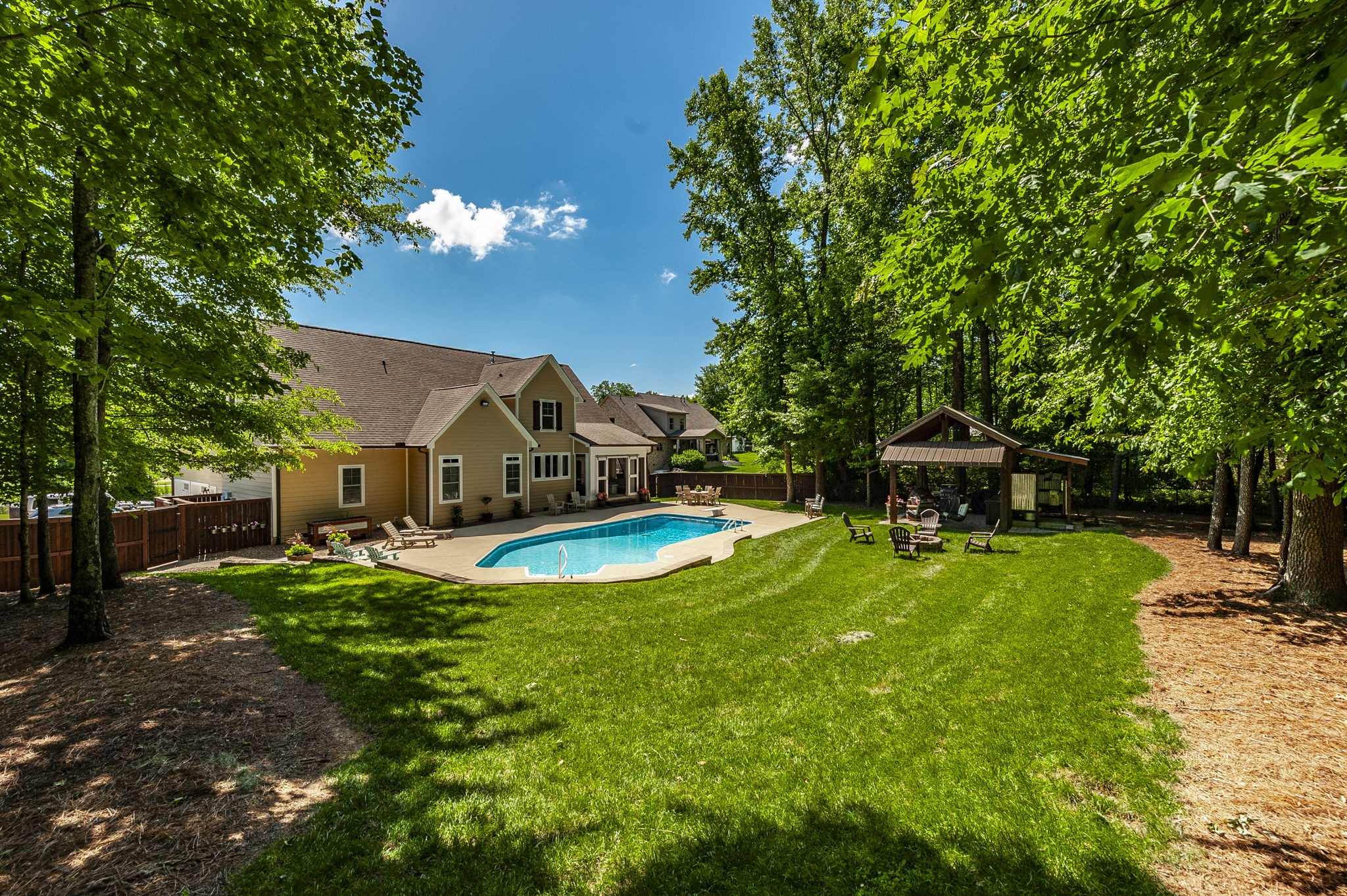 1956 Lake Road Greenbrier, TN 37073 - Photo 59 of 70 a view of a house with swimming pool and sitting area