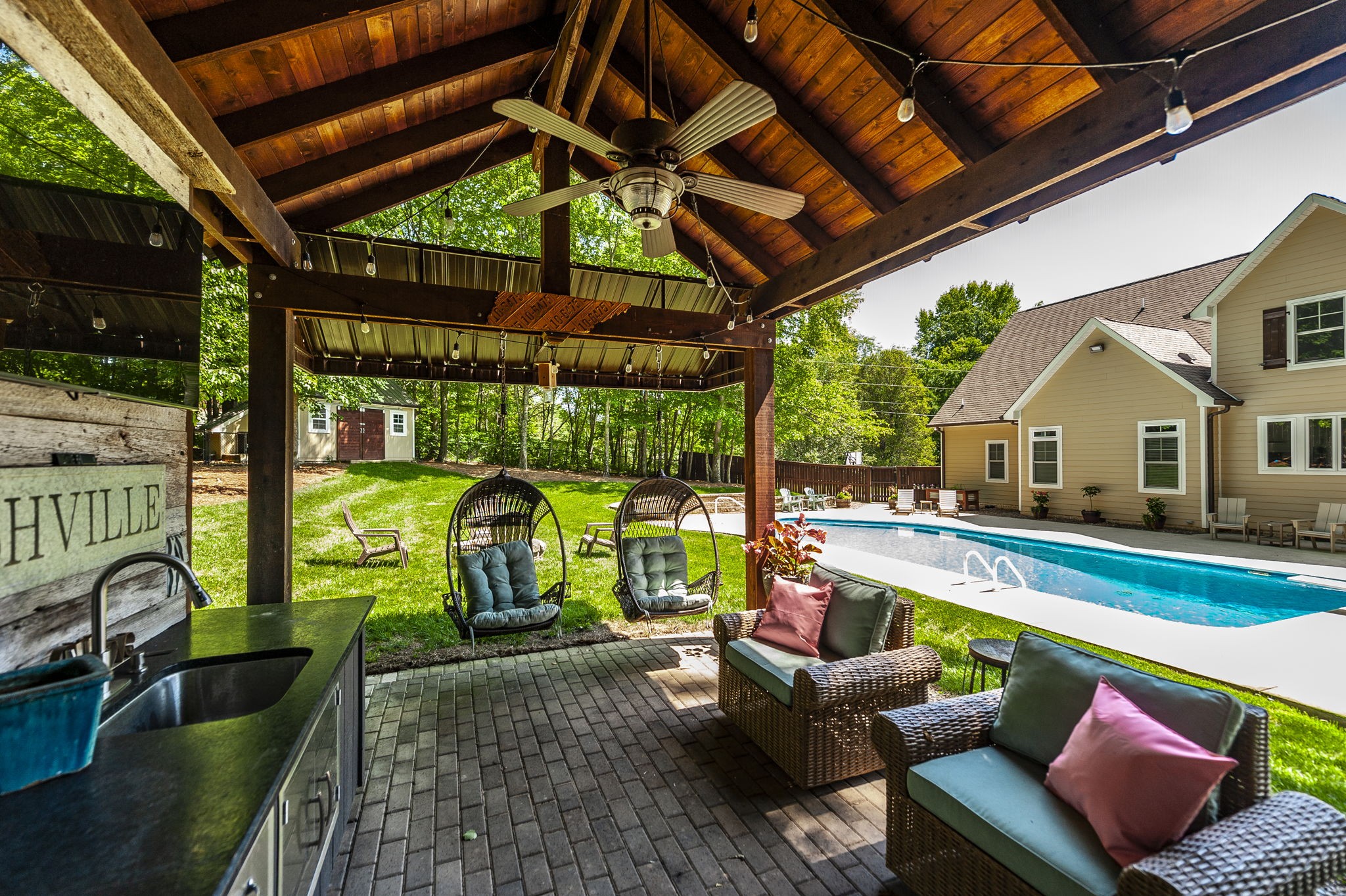 1956 Lake Road Greenbrier, TN 37073 - Photo 64 of 70 a view of swimming pool with outdoor seating