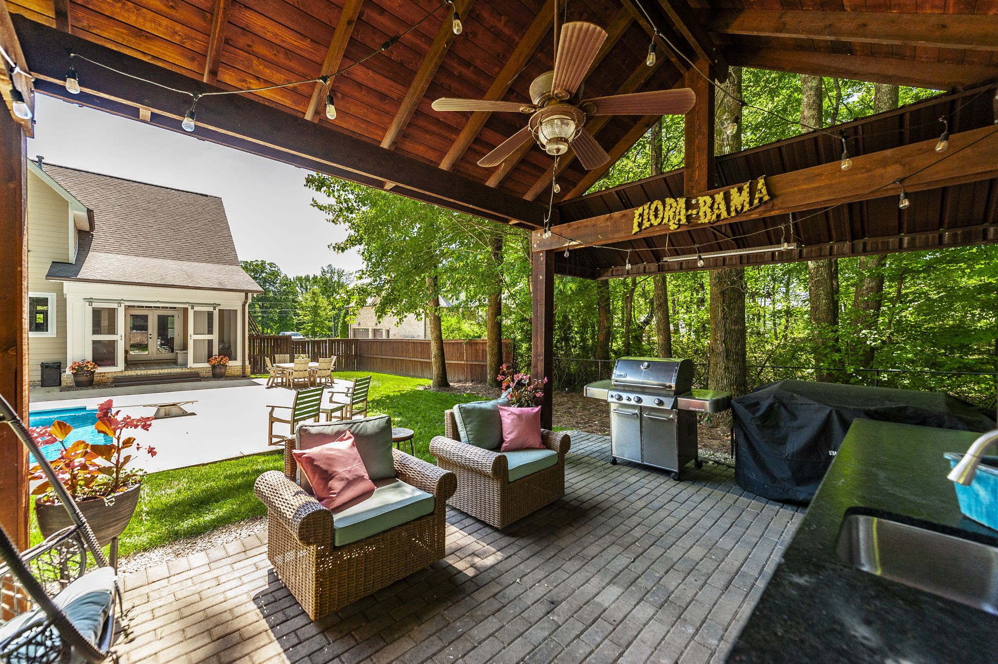 1956 Lake Road Greenbrier, TN 37073 - Photo 65 of 70 a outdoor living space with furniture and garden view